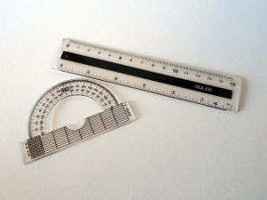 ruler and protractor